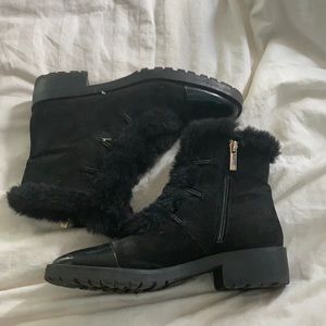 Nanette Lepore faux fur boots